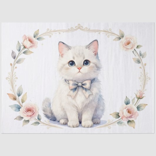papier de soie chaton mignon (Recto)