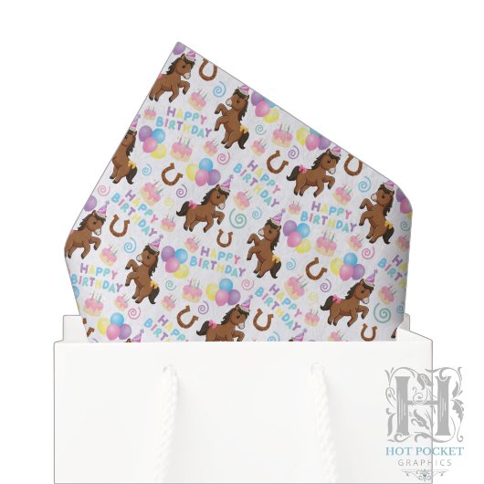 Papier de soie Cheval