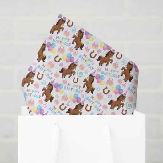 Papier de soie Cheval (Sac cadeau)