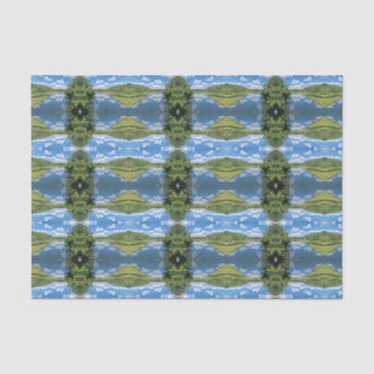 Papier de soie Ciels bleus (Recto)