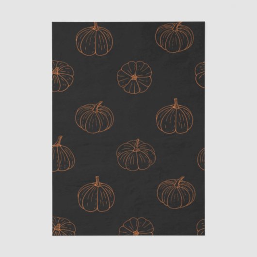 Papier de soie Citrouille d'Automne – Emballage Ca (Recto)
