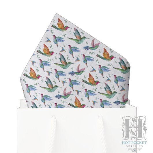 Papier de soie Colibris
