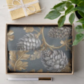 Papier de soie Cônes de pin et Branches (Cadeau)