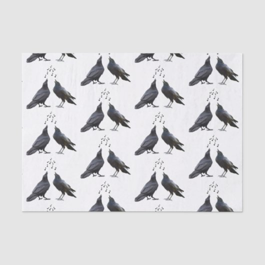 Papier de soie Corbeaux chanteurs (Recto)