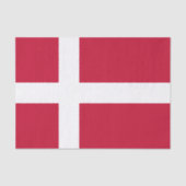 papier de soie Danemark, papier de soie Drapeau da (Recto)