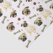 Papier de soie d'art Pug (Détail)