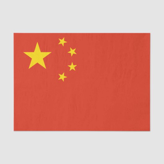 Papier de soie de Chine, papier de soie Drapeau ch (Recto)