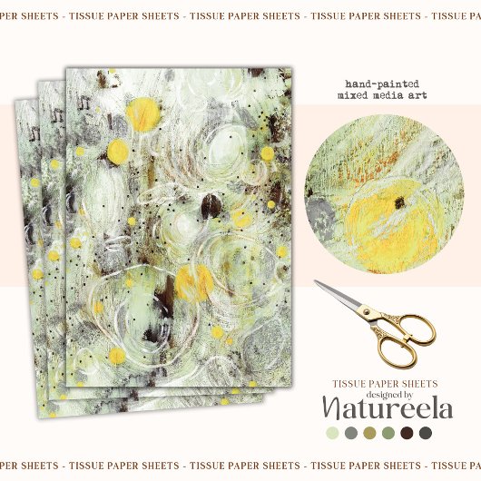 Papier de soie de conception de texture artistique
