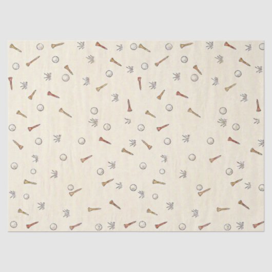 Papier de soie de golf dessiné (Recto)