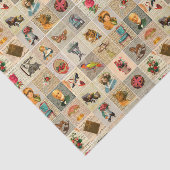 Papier de soie de la soie 10lb ancien (Détail)