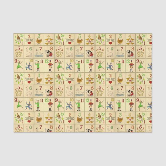 papier de soie de la soie 10lb, blanc DOUZE JOURS (Recto)