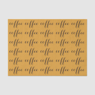 Papier de soie de la soie de l'amant de café par