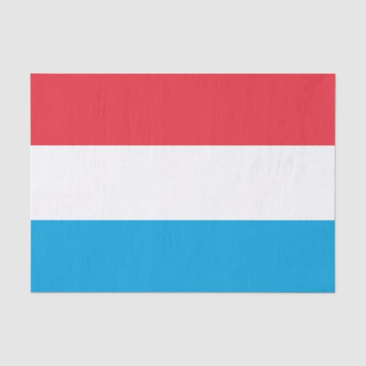 papier de soie de mode luxembourgeois, drapeau du  (Recto)