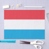 papier de soie de mode luxembourgeois, drapeau du  (Artisanat)