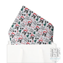 Papier de soie de Noël Border Collie