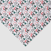 Papier de soie de Noël Border Collie (Détail)