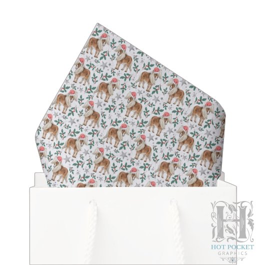 Papier de soie de Noël Cheval
