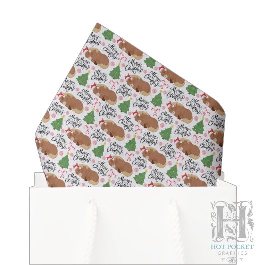 Papier de soie de Noël Cheval