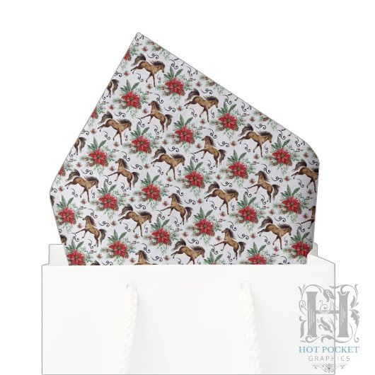 Papier de soie de Noël Cheval Élégant