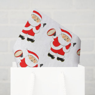 Papier de soie de Noël de rugby