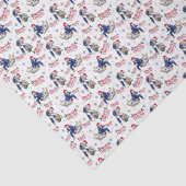 Papier de soie de Noël Jiu Jitsu blanc (Détail)