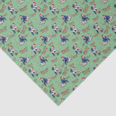 Papier de soie de Noël Jiu Jitsu en vert (Détail)