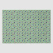 Papier de soie de Noël Jiu Jitsu en vert (Recto)