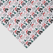 Papier de soie de Noël Parti Poodle (Détail)