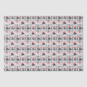 Papier de soie de Noël Parti Poodle (Recto)