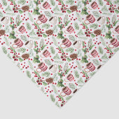 Papier de soie de Noël Pinècones & Café (Détail)