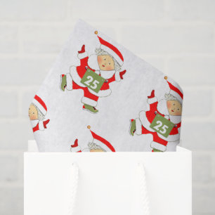 Papier de soie de Noël pour coureur en course