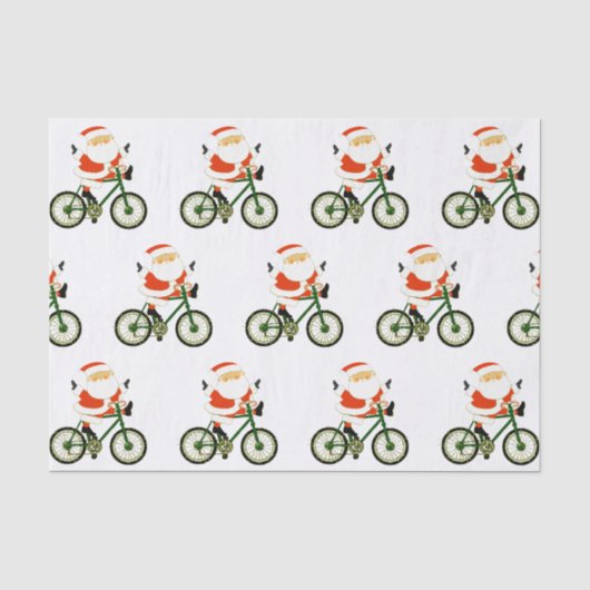 Papier de soie de Noël pour cyclisme (Recto)