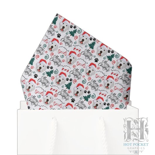 Papier de soie de Noël pour Grands Pyrénées