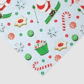 Papier de soie de Noël pour vacances de ski sur ne (Détail)