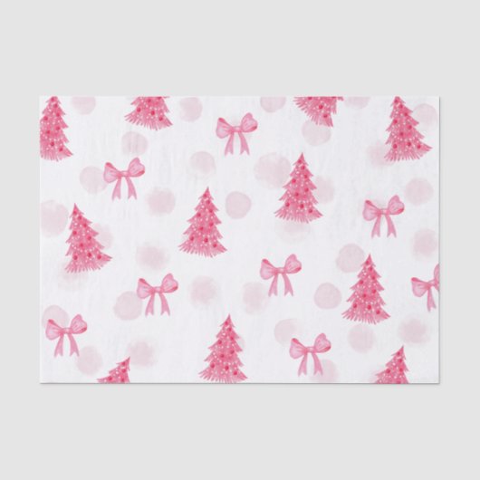 Papier de soie de Noël rose (Recto)
