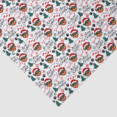 Papier de soie de Noël Rottweiler (Détail)