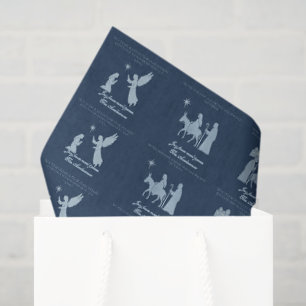 Papier de soie de Noël Scènes de la Nativité