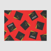 Papier de soie de remise des diplômes rouge (Recto)