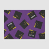 Papier de soie de remise des diplômes violet (Recto)