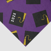 Papier de soie de remise des diplômes violet (Détail)
