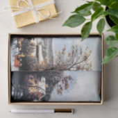 Papier de soie de soie americana de neige d'église (Cadeau)