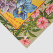 Papier de soie de soie antique de fleur (Détail)