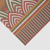 Papier de soie de soie antique de motif de Lotus (Détail)