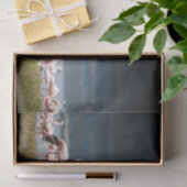 Papier de soie de soie avec l'image des Flamants (Cadeau)