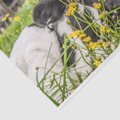 Papier de soie de soie avec l'image du veau en (Détail)