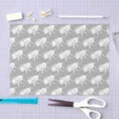 Papier de soie de soie blanc de silhouette (Artisanat)