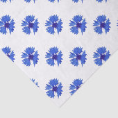 Papier de soie de soie bleu de bleuet (Détail)