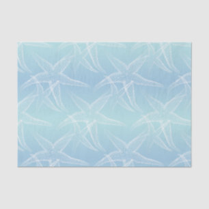 Papier de soie de soie bleu de plage d'Aqua