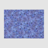 Papier de soie de soie bleu d'hortensia (Recto)