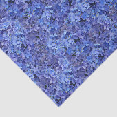 Papier de soie de soie bleu d'hortensia (Détail)